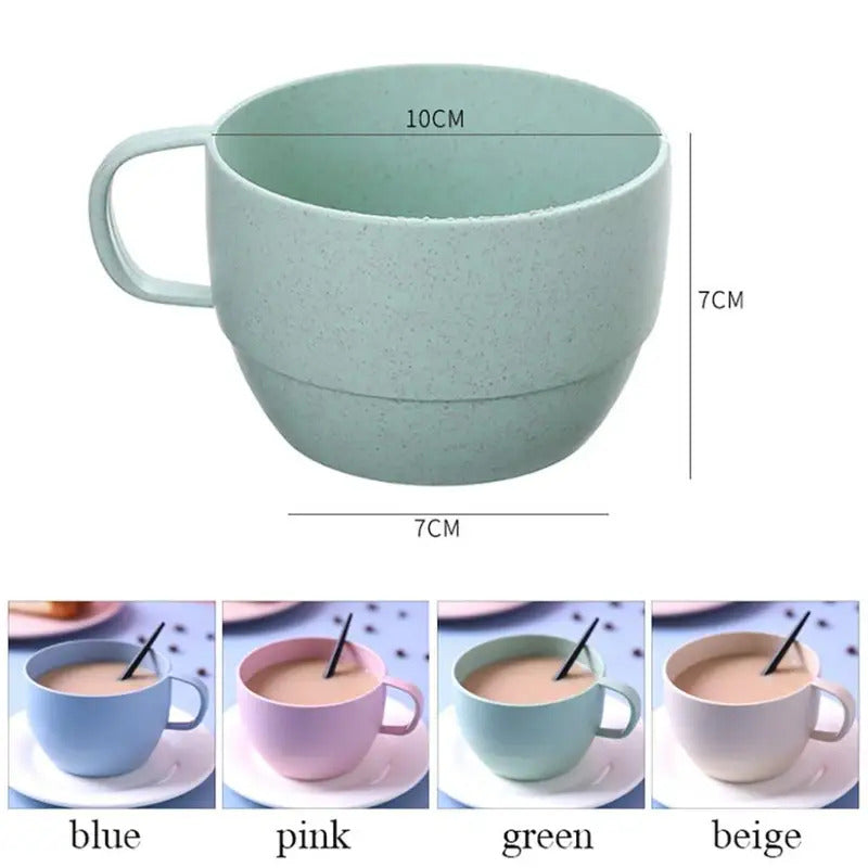Reusable Drinking Cup Wheat Straw Cup Coffee Mug Drinkware - Packaging