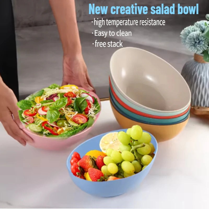 Creative Salad Bowl Kitchen Specialized Food Bowl - Front View