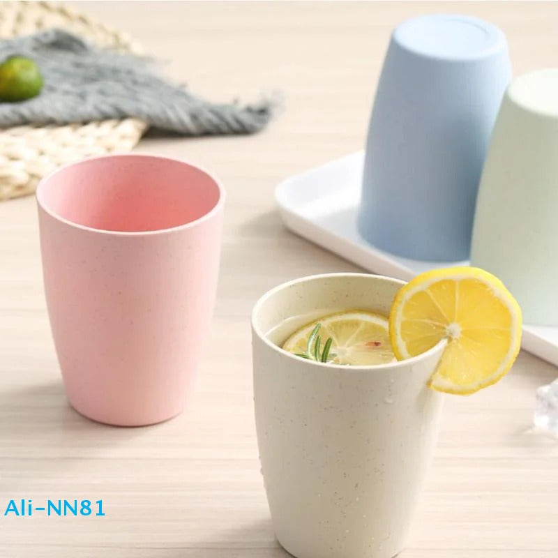 Wheat Straw Cup Potable Drinking Travel Cup - In Use