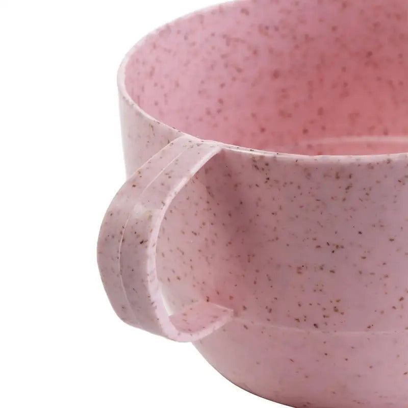 Reusable Drinking Cup Wheat Straw Cup Coffee Mug Drinkware - Front View