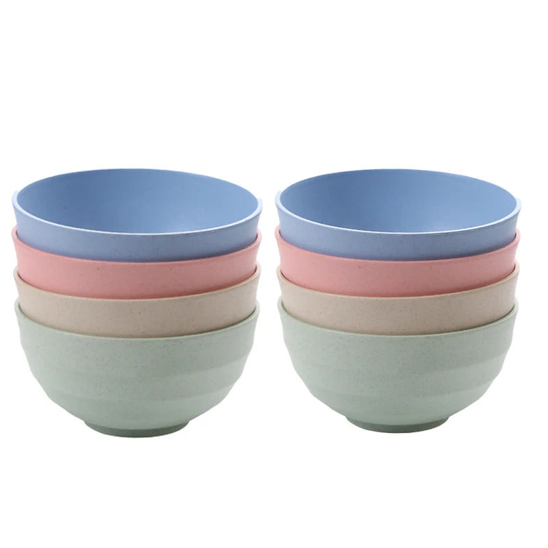 Ramen Salad Bowl Set  Classic Wheat Straw PP Plastic Bowl - Lifestyle