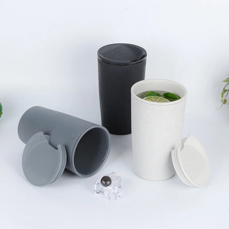 Fashionable and Creative Wheat Straw Coffee Cup - Side View