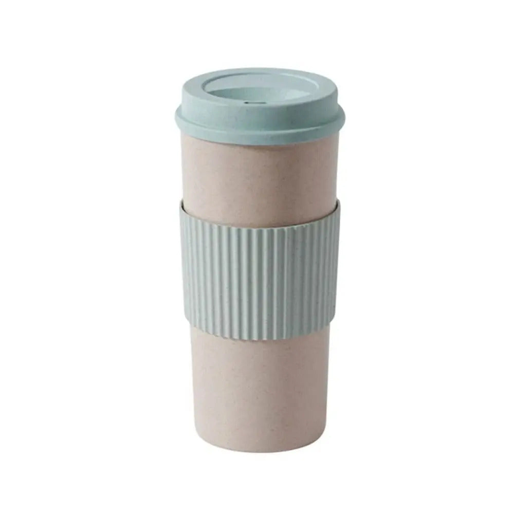 Camping Hiking Wheat Straw Coffee Mug - Lifestyle