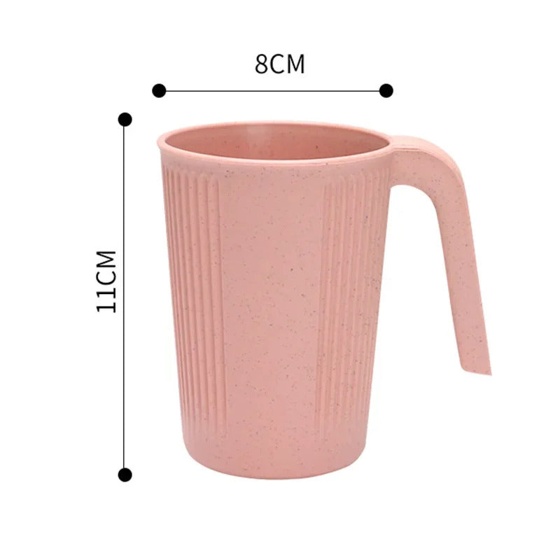Wheat Straw Mug Coffee Drinking Cup Perfect for Home - In Use