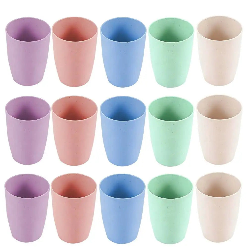 Reusable Drinking Wheat Straw Drinking Cups Set - Packaging