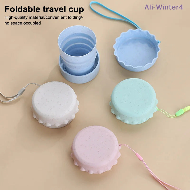 Outdoor retractable wheat straw portable coffee cup - Packaging