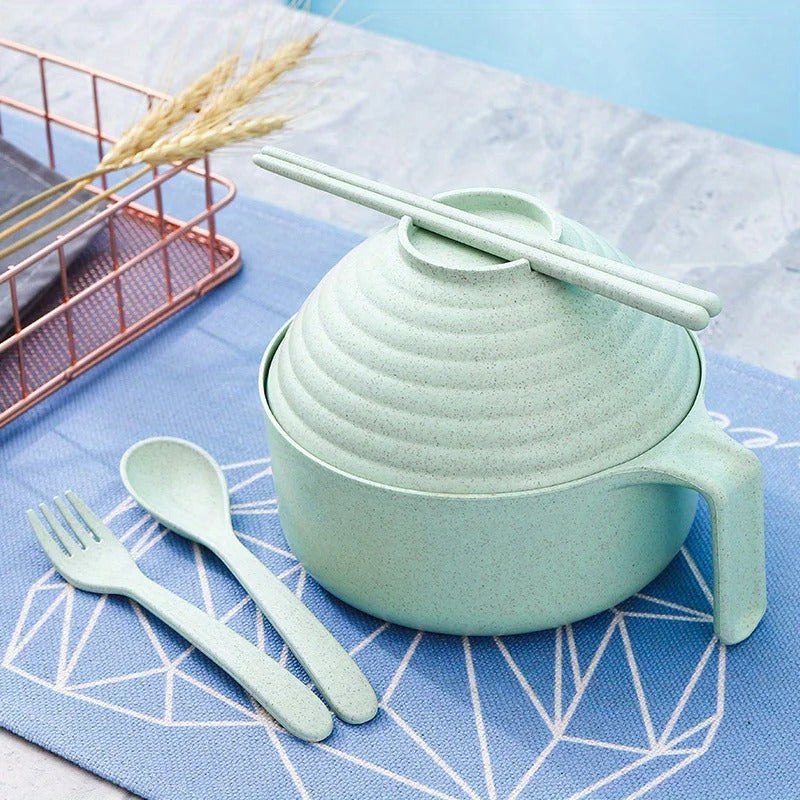 5pcs Wheat Straw Lamian Noodles Bowl and Lunch Box - View 10
