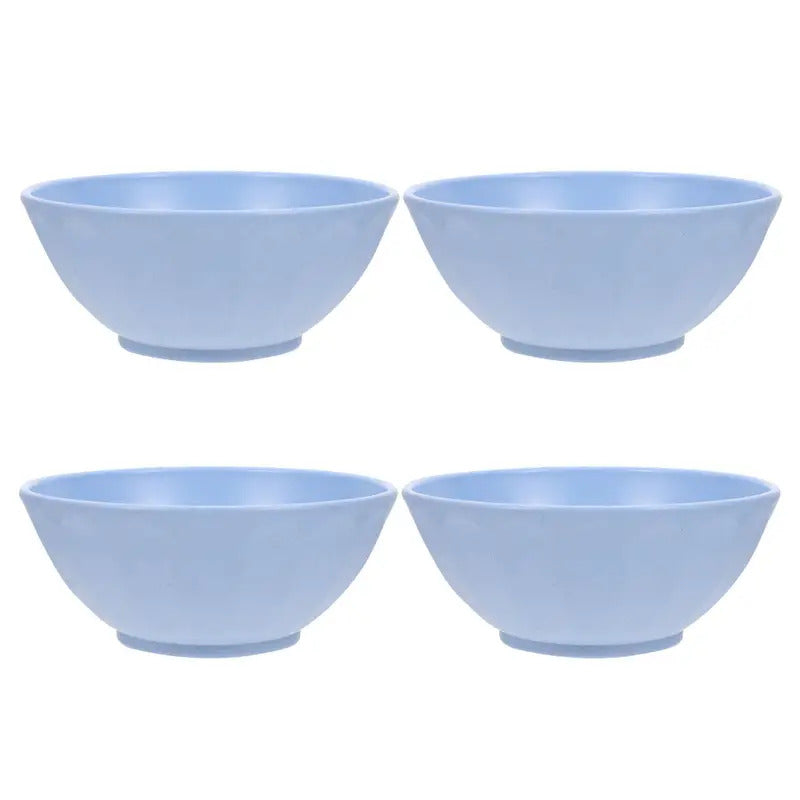 4Pcs Wheat Straw Bowls Unbreakable Home Kitchen Tableware - Detail View