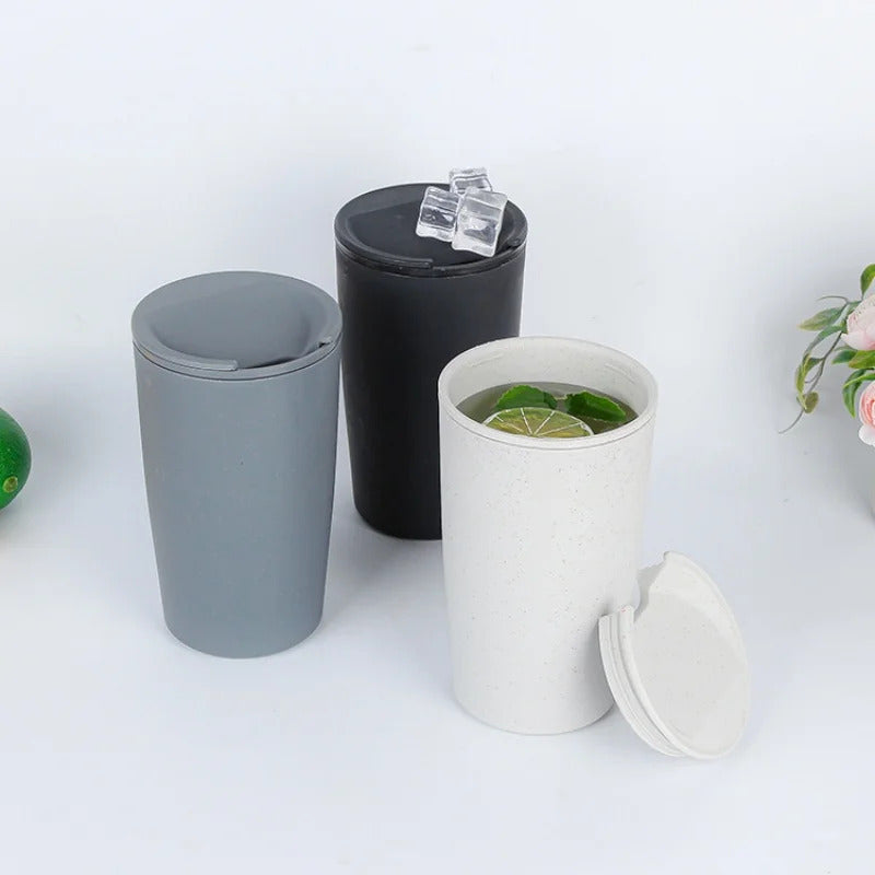Fashionable and Creative Wheat Straw Coffee Cup - In Use