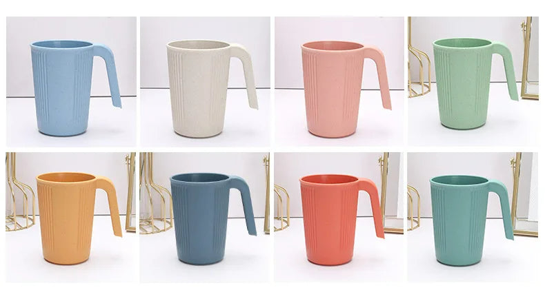 Wheat Straw Mug Coffee Drinking Cup Perfect for Home - Size Comparison