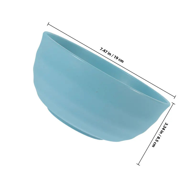4Pcs Wheat Straw Bowls Large Capacity Soup Bowl Set - Size Comparison