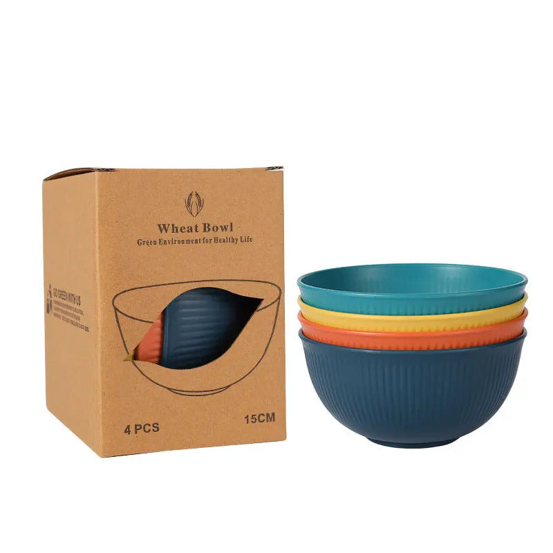 New High Beauty Drop resistant Wheat Straw Plate  Gift Set - View 11