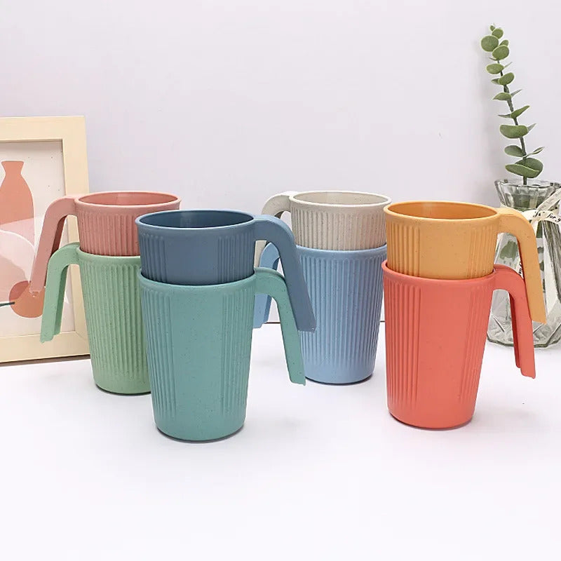 Wheat Straw Mug Coffee Drinking Cup Perfect for Home - Detail View