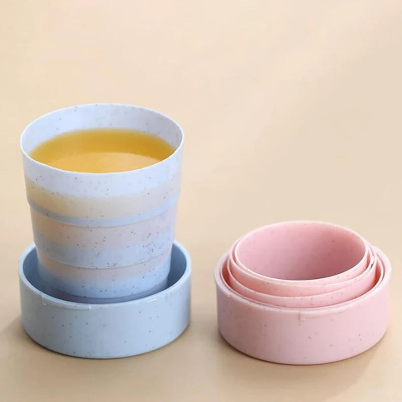 Outdoor retractable wheat straw portable coffee cup - View 12