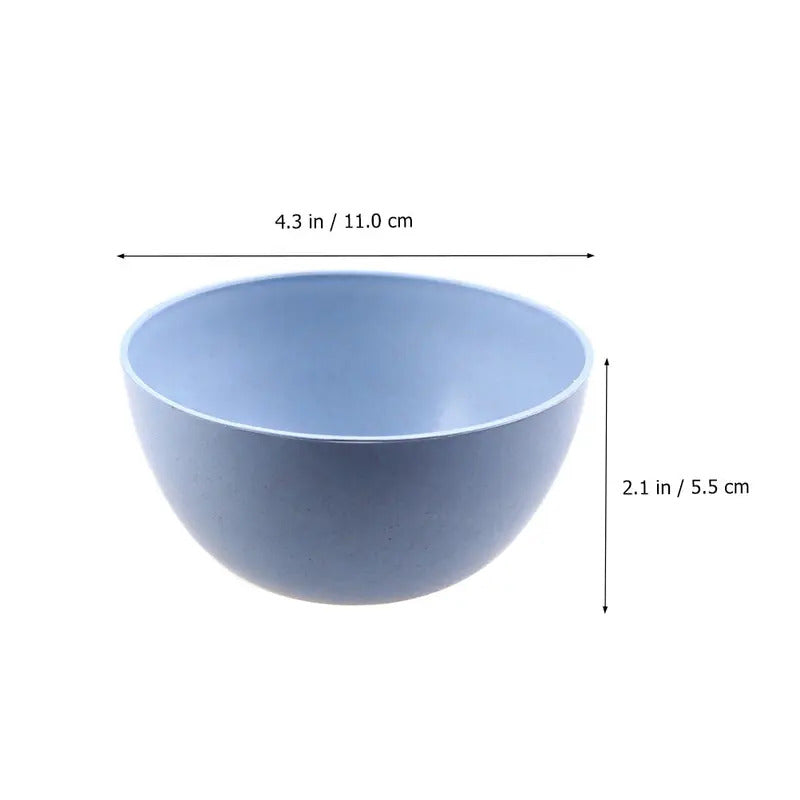 4Pcs Wheat Straw Bowls Set Heat Resistant Lightweight Salad - Color Options