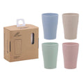 4 piece portable drinking cup made of wheat straw - Packaging