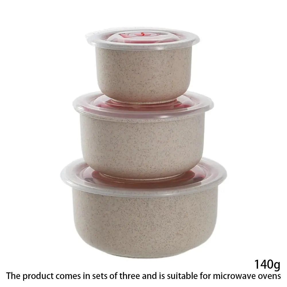 Wheat Straw  Storage Bowl Set Containers For Meal Prep - View 10