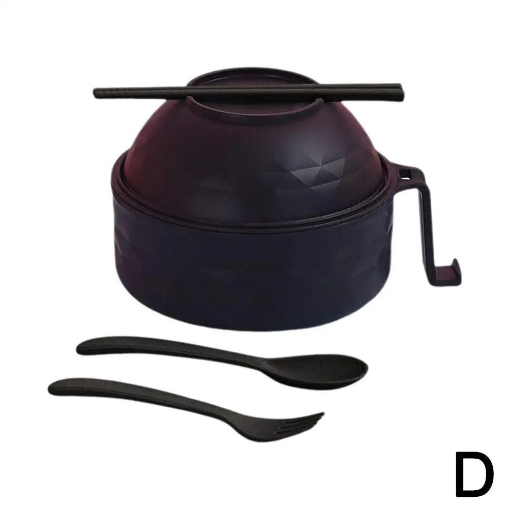 Noodle Bowl With Tableware Wheat StrawDraining Water Bowl - Packaging